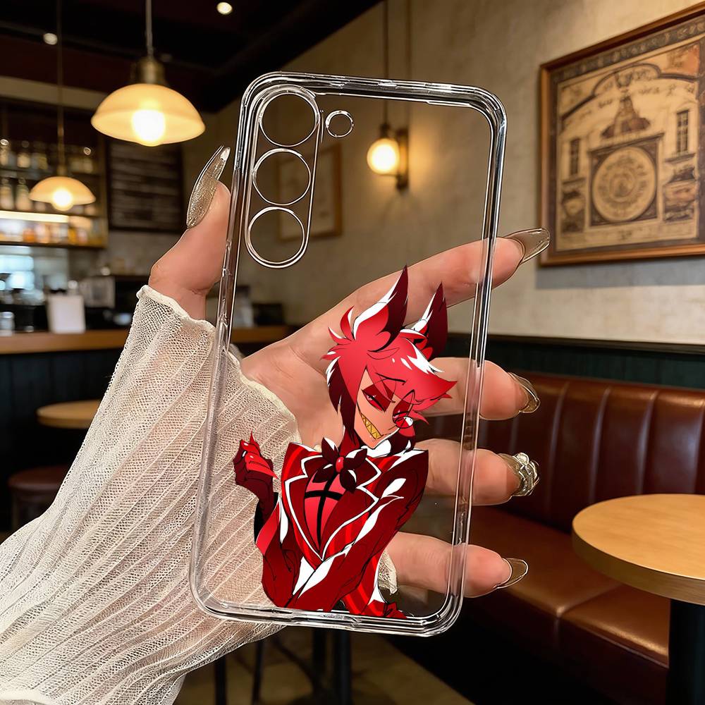 H-Hazbin H-Hotel Аластор Чехол для телефона Samsung Galaxy A71,A70,A52,A51,A40,A30 Прозрачная крышка