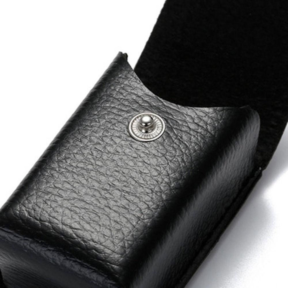 Leather Fold Glasses Case Waistpack Glasses Box Wearable Belt Glasses Case Presbyopic Glasses Case