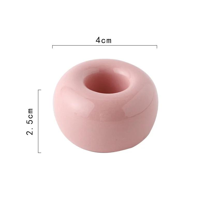 Креативный керамический держатель для зубных щеток для ванной комнаты, портативный мини-макарон, цветная подставка для кистей, полка, базовая рама, стеллаж для хранения инструментов для ванной комнаты