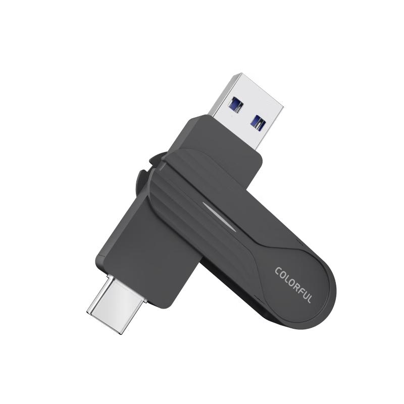 COLORFUL Высокоскоростной USB 3.2 Type-C Флеш-накопитель SSD RP500L с двойным интерфейсом