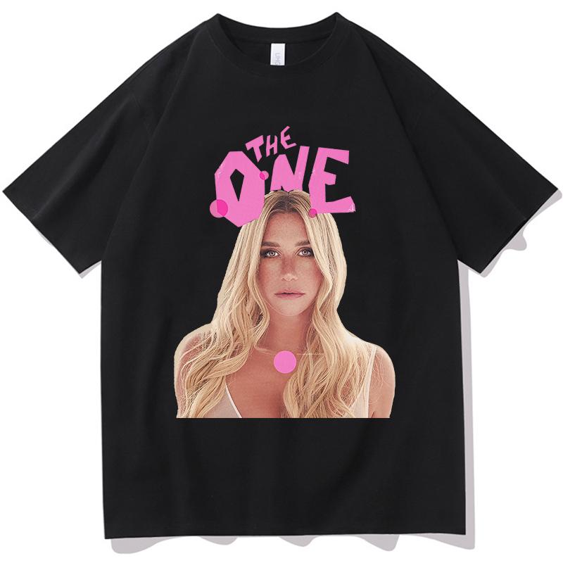 Kesha The One Tshirt Unisex Tshirts Cotton Short Sleeve Male T Shirts Streetwear Unisex Fashion Graphic Printing Unisex Women Tees