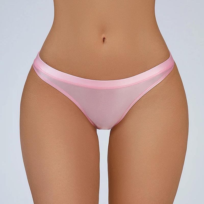 1 шт., гладкие трусики, нижнее белье, стринги, нейлоновые стринги, эластичные трусы, бесшовные шелковистые женские трусы