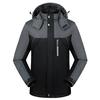 Men's Autumn and Winter New Thickened Three-in-one Jacket Windproof and Water-proof Color Matching Jacket Men