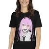Devil Manga Anime Girl Harajuku Kawaii Cute Short-Sleeve Unisex T-Shirt