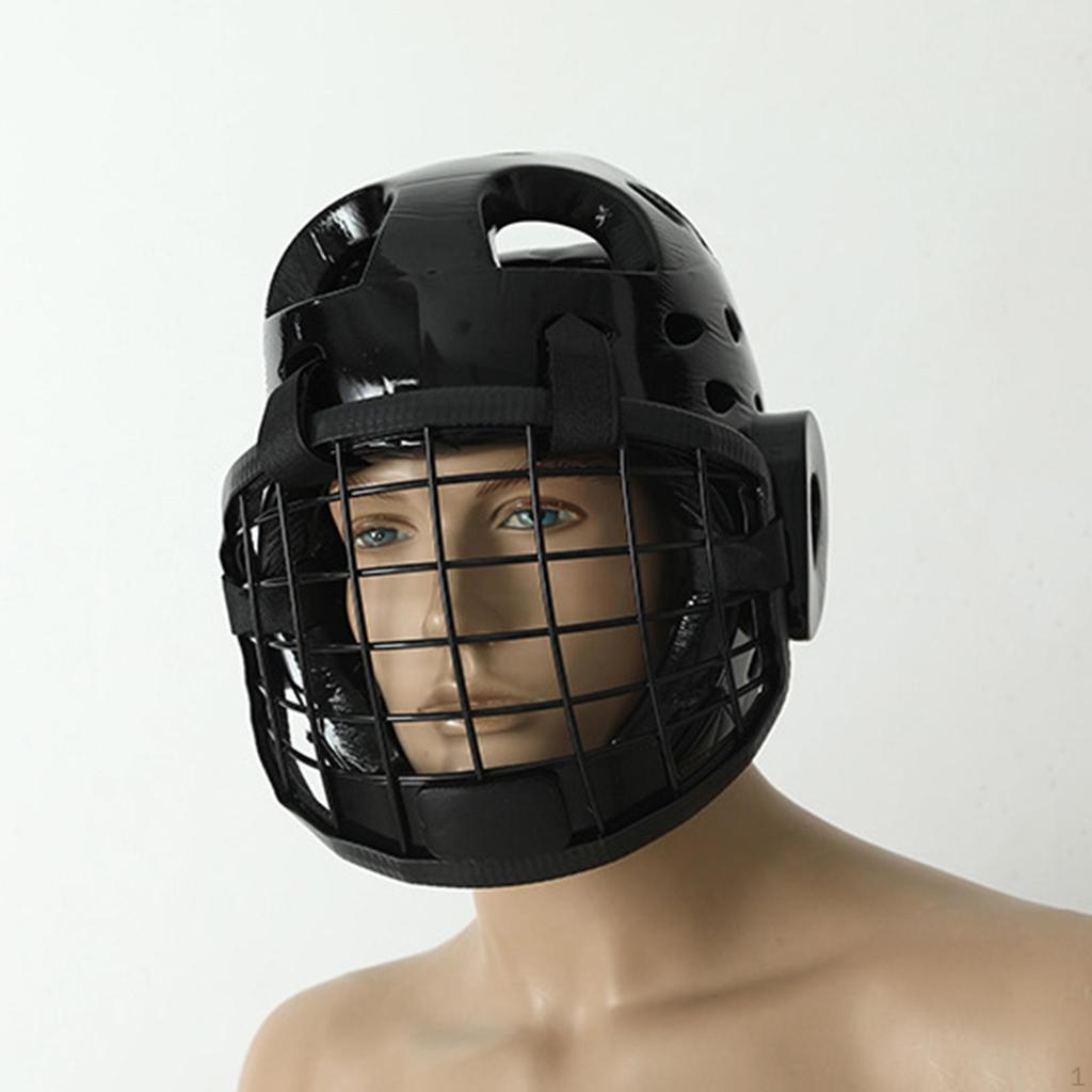 Boxing Head Guard Face Protector Breathable Comfortable Padded Training Protection Martial Arts