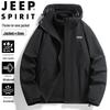 JEEP SPIRIT Men's Autumn/Winter 3-in-1 Hooded Outdoor Jacket