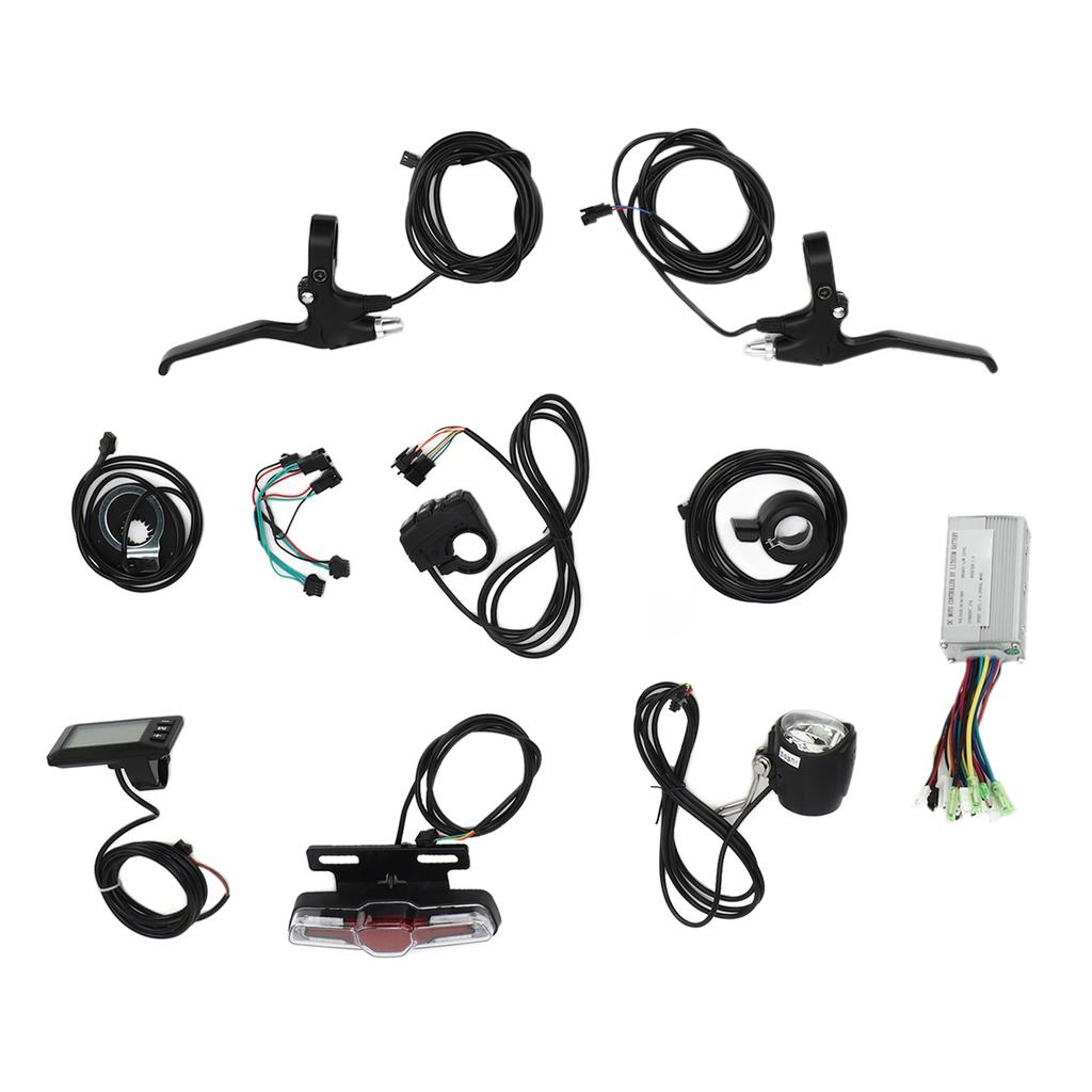 Electric Bike Conversion Kit 36V 48V Universal 17A Controller GD01 Panel Thumb Throttle Light Kit