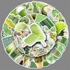 50 Green Ins Style Graffiti Stickers Small Fresh Stickers DIY Mobile Phone Case Suitcase Stickers Waterproof