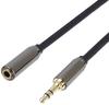 Rallonge Audio - KRUP - Kjqmf5 - Jack 3,5 Mm Mâle/femelle - 5 M - Plaqué or