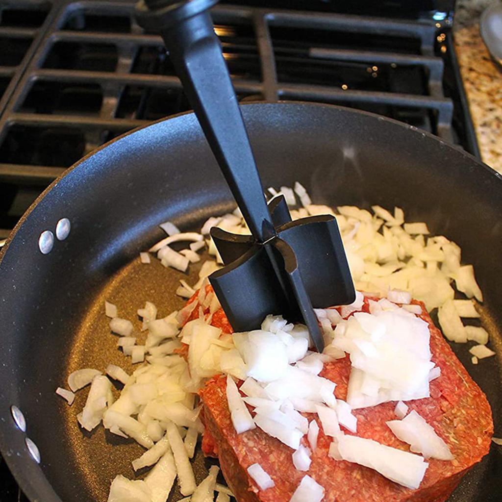 Meat Chopper Versatile Efficient 5 Curved Blade Potato Salad Hamburger Meat Beef Mixer Chopper Tool