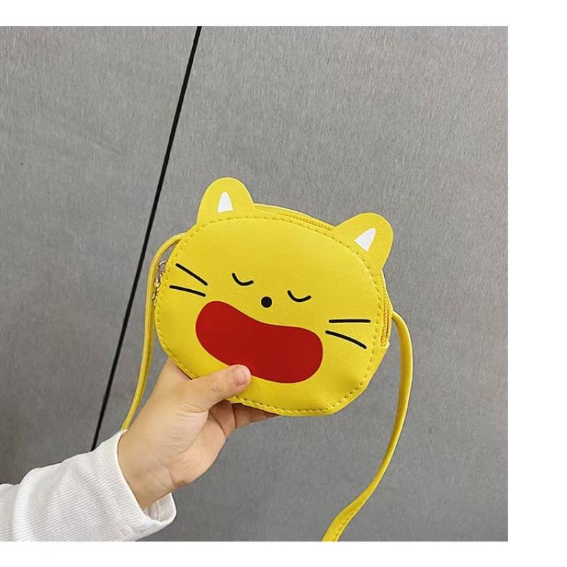 Младенческие детские сумки для девочек, поясные сумки, сумки на ремне, кожаные милые кошечки и кошки