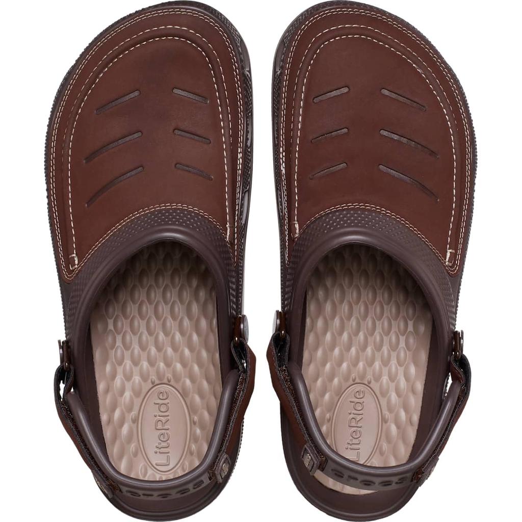 Мужские сабо-сандалии Crocs Yukon Vista II, Цвет Эспрессо/Грибной, Размер 27,0 см