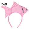 Goldfish Headband Fish Design Costume Hair Hoop Adjustable Headband Cosplay Props Party Dress Up Birthday Supplies