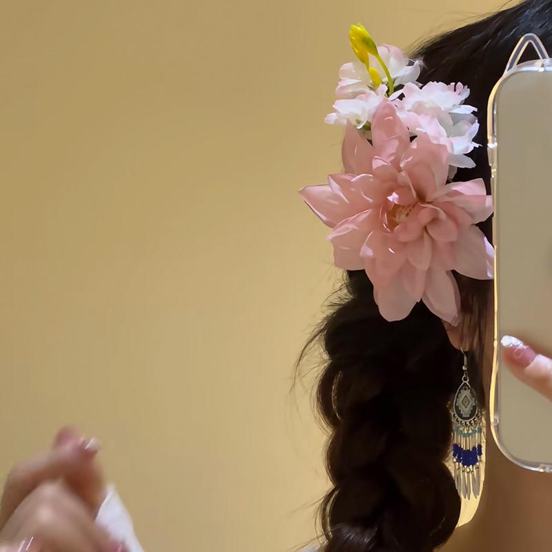 Восхитительная заколка для волос в виде цветка лилии: Элегантная заколка-краб для причесок