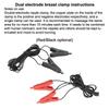 Electric Shock Nipple Clamps Breast Enlarger,Couple Sex Game BDSM Electrical Stimulator,EStim Labia Clips Clitoris Massage Toys