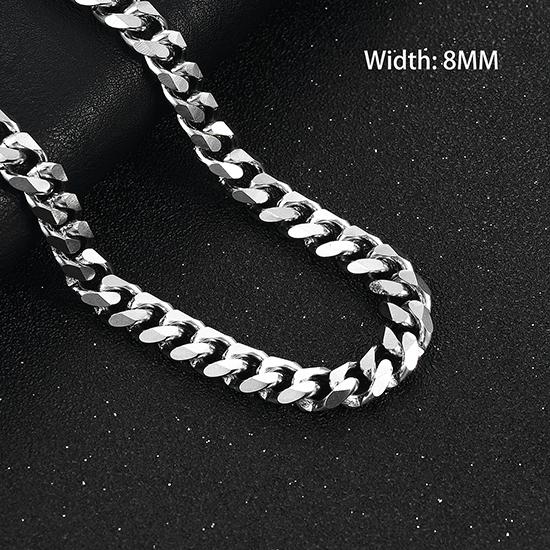 Массивное ожерелье из нержавеющей стали для мужчин, звеньевая цепь панцирная, майами кубинская, женский чокер, панк-рок, для парня, металлическое украшение на шею, аксессуар, подарок