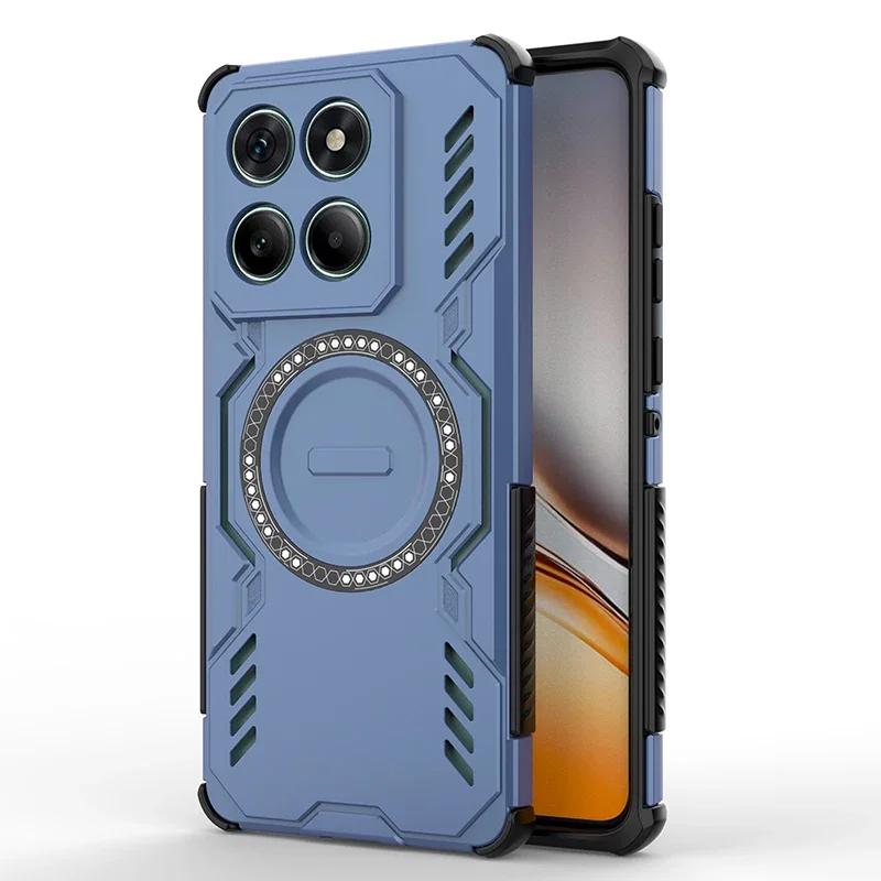 Чехол для Motorola Moto Edge 60 50 Fusion Magsafe Чехол для Для Moto Edge 50 Pro 40 Neo Магнитная Беспроводная Зарядка Ударопрочный Чехол