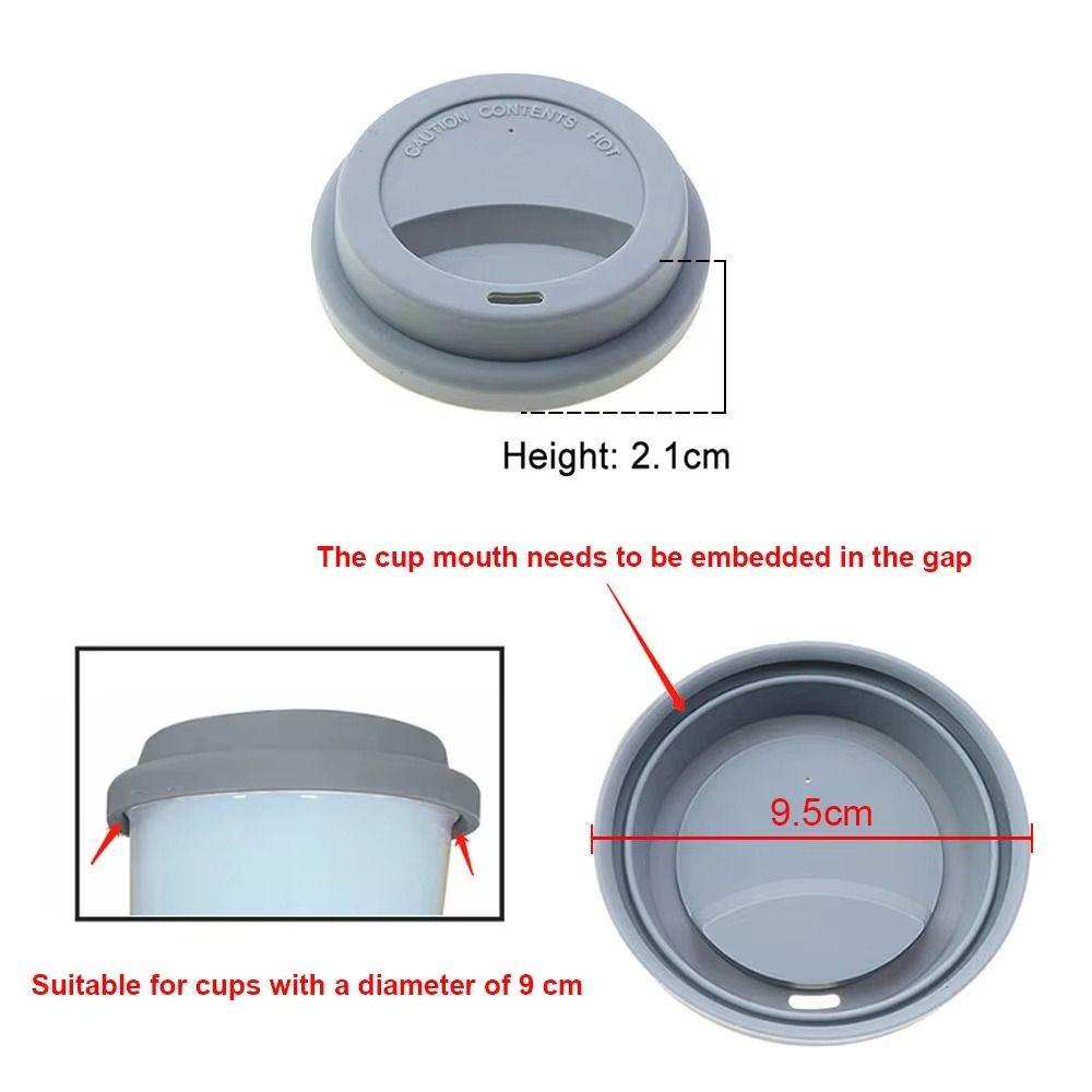 1Pcs Dust Free Cup Cap Heat Temperature Preserve Sealing Lid Mug Cover for 9cm Tea/Coffee/Milk Cup