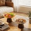 Modern Storage Tray High-footed Base Fruit Tray Creative Pedestal Fruit Bowl  Wedding