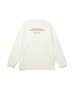 Snow Peak Typography L/S T-Shirt TS-25AU007, Short Sleeve, Men's and Women's, Off White, XL