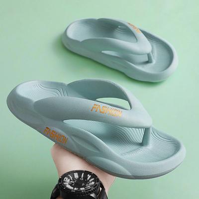 Мужские и женские весенне-летние домашние тапочки большого размера, однотонные тапочки на мягкой подошве для пар, пляжные шлепанцы