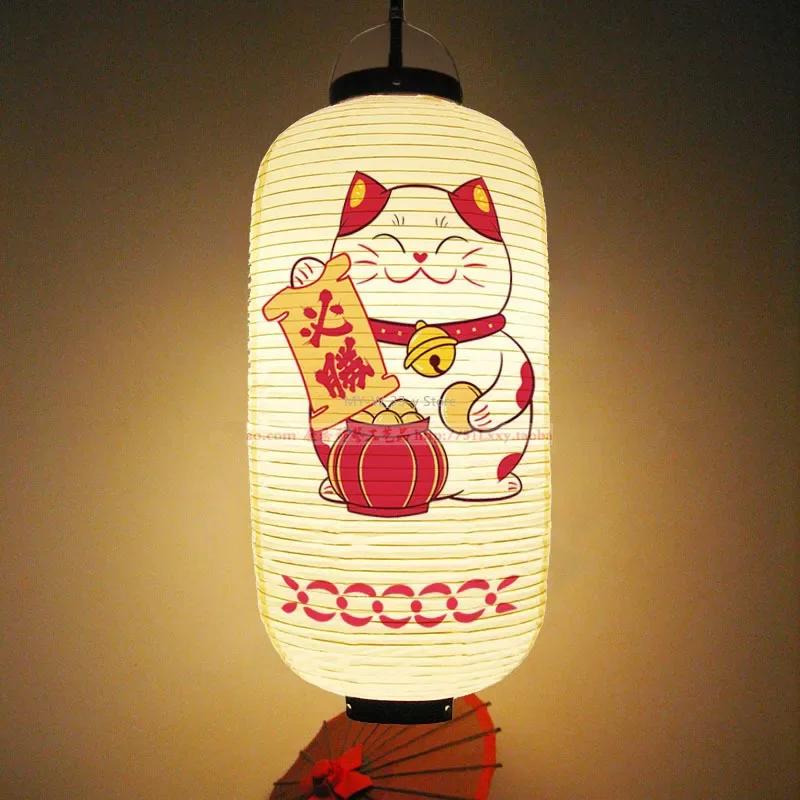 Водонепроницаемый фонарь из ПВХ в японском стиле для улицы, суши, сашими, ресторана Izakaya, декоративный фонарь для новогодней вечеринки