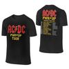 AC Pwr Up World Tour DC EUROPE 2025 Graphic Print T Shirts for Men Women Pure Cotton Tee Shirt Clothes Sweat-absorbent T-shirt