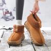 Fashion Women's Knitted Cuffed Snow Boots 2024 New Winter Cold-proof and Warm Fur Boots Non-slip Thick-soled Ladies Cotton Shoes Zapatos