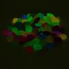 Luminous Stone Pebble - 100Pcs - Resin - 2x1.7x0.8cm - Fluorescent