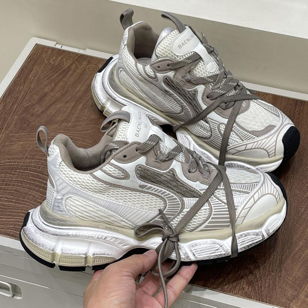 Поп-кеды, кроссовки с толстой подошвой, повседневная обувь в стиле ретро для пар из старых мужчин и женщин