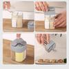 Transparent Spice Organizer Jar Set Salt And Pepper Seasoning Bottle Colorful Lid Condiment Storage Container Kitchen Gadget