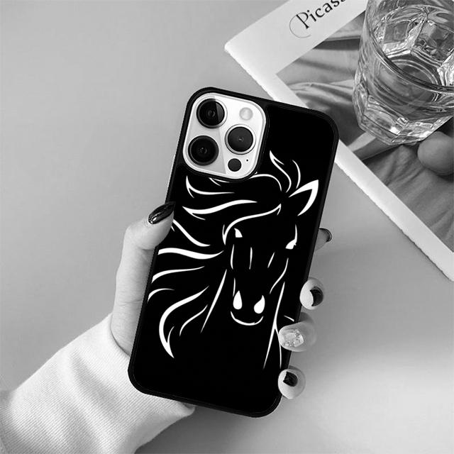 Лошади Бегущие Чехол для Телефона Cover Для iPhone 17 Air 15 16e 14 13 11 12 Pro Max Max Plus Задняя Панель Coque