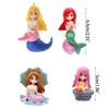 Aquariums Plastic Ornaments Small Floating Mermaid Decorations Betta Fish Tanks Accessories Landscape Decors 2.6" High
