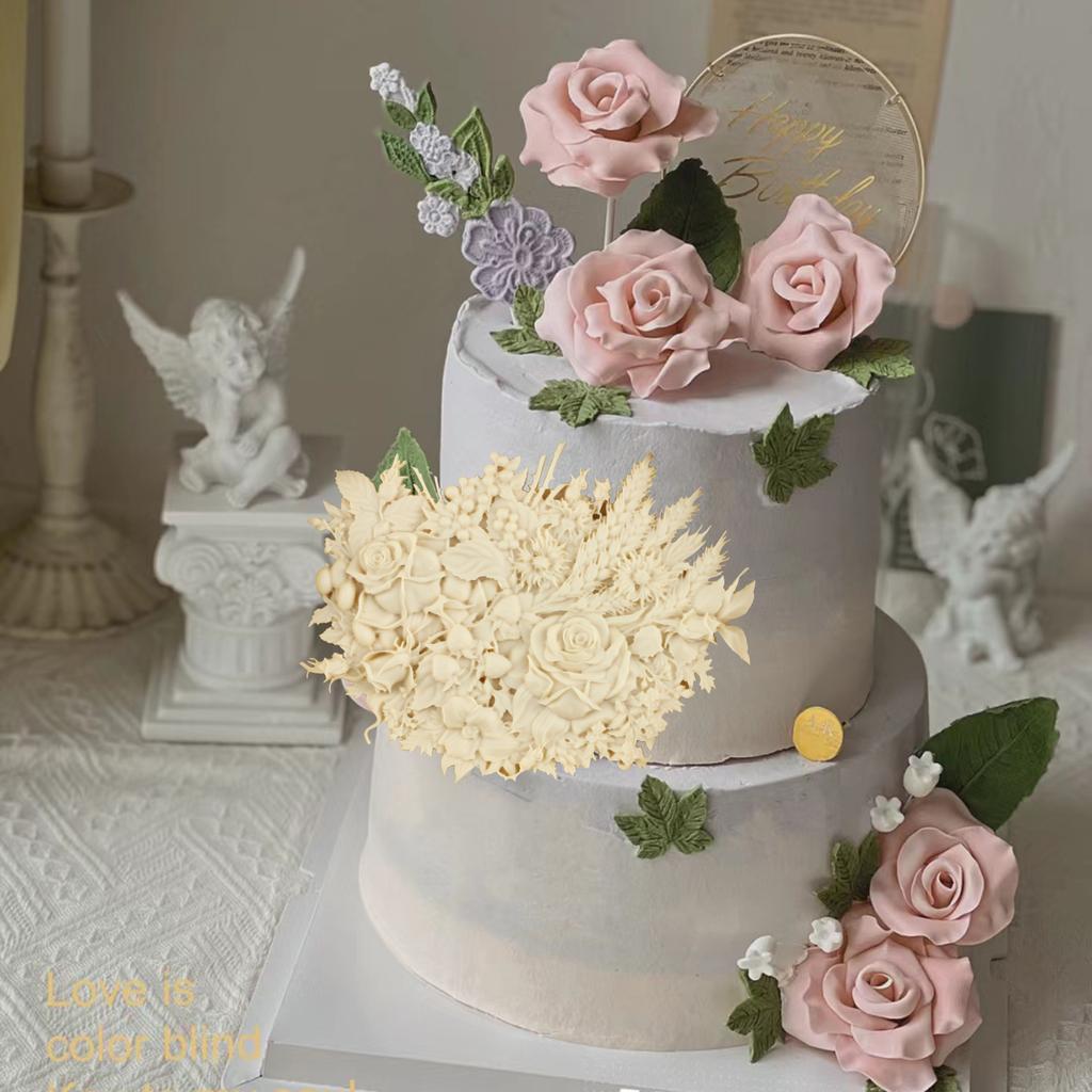 1 шт., формы для шоколада с розами, силиконовые формы для помадки, украшения торта, кондитерские изделия, кухонные аксессуары для выпечки, инструменты