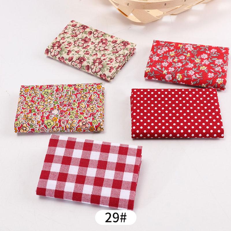 5 шт. / Лот Цветочные Ткани для DIY Цветочный Узор Печатный Пэчворк Винтажная Кукла Аксессуары Ручной Работы Ткань Ремесло 25x25 см / шт