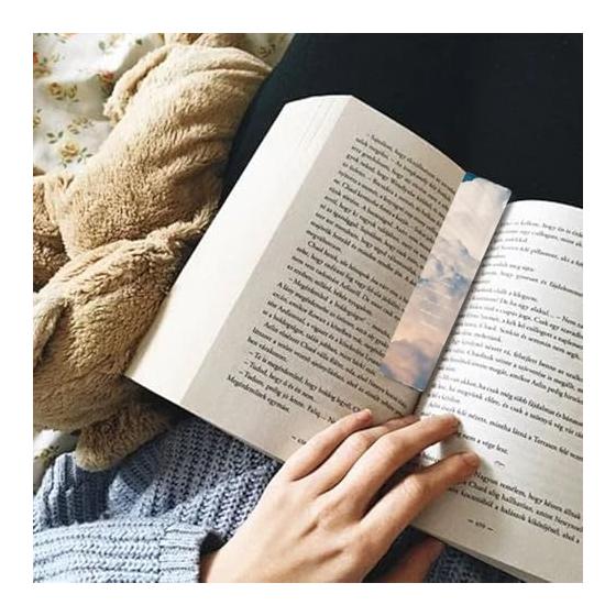 Набор из 5 стильных закладк для книг ПВХ с дизайном в виде облаков - Идеально подходит для книг, дневников и подарков - Прочные, водонепроницаемые и гибкие - 13 см x 3 см