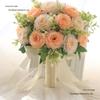 Свадебный букет, собранный вручную в корейском стиле, для невесты или подружки невесты - Искусственные цветочные фотоаксессуары.