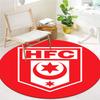 Hallescher FC Round Area Rug,Carpet Rug for Living Room Bedroom Sofa Playroom Decor,Non-slip Floor Mat