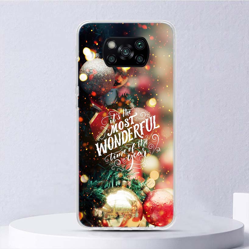 Merry Christmas Tree Snow Soft Case For Xiaomi Poco X7 X6 X5 X4 X3 Nfc F7 Ultra F6 F5 Pro Phone Cover F4 Gt F3 M5S M4 M3 M5 M6 C