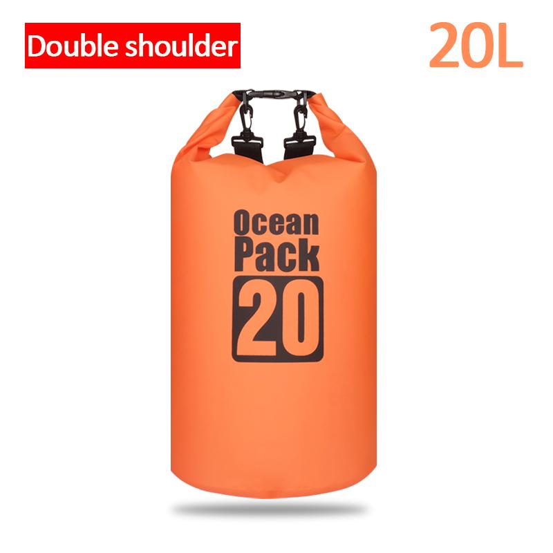 500D Waterproof Swimming Bag Dry Sack 2/5/10/15/20/30L Waterproof Floating Dry Gear Bags For Boating Fishing Rafting Swimming