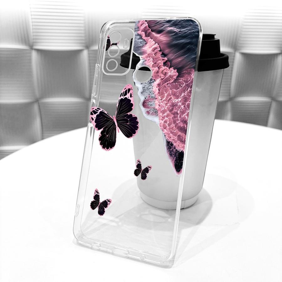 For OPPO A53 4G Case Soft Silicone TPU Protective transparent  flower Phone Case For OPPOA53 A5 3 4G 2020 CPH2127 Cover Coque