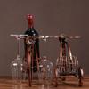 Home Decoration Tricycle Shape Wine Rack Kitchen Organizer Wine Bottle Holder Wine Display Stand