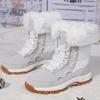 Winter Ladies Boots Fur Plush Snow Boots Women's Platform Ankle Boots Warm Cotton Shoes
