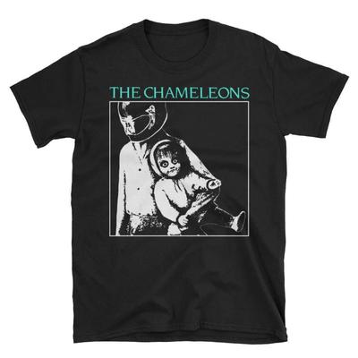 Хлопковые мужские свободные футболки с коротким рукавом и принтом The Chameleons