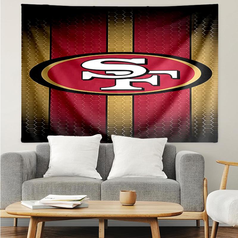 Faithful 49ers football Quick-Dry Tapestry Hanging for Bedroom,Livingroom, Playroom,Decor Art Room Wall Tapestry Holiday and Birthday Gifts
