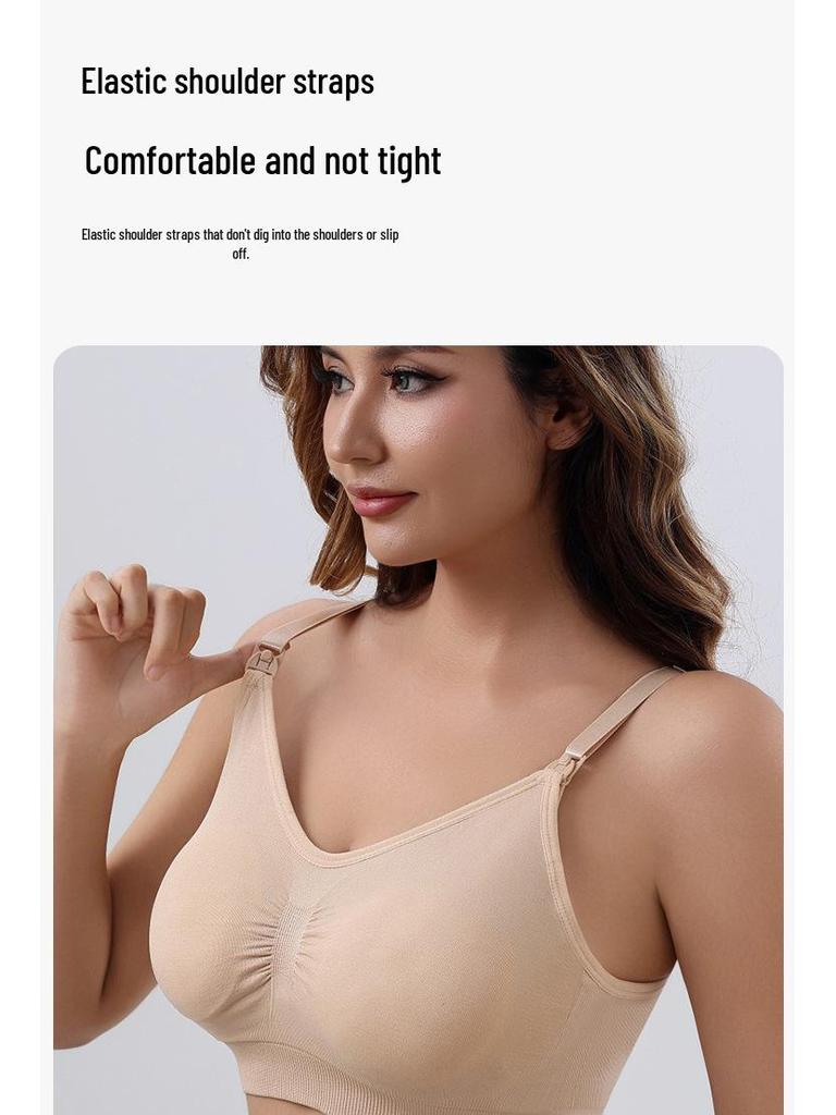 Hands-Free Breast Pumping Bra for Nursing, Breathable Maternity and Breastfeeding Support