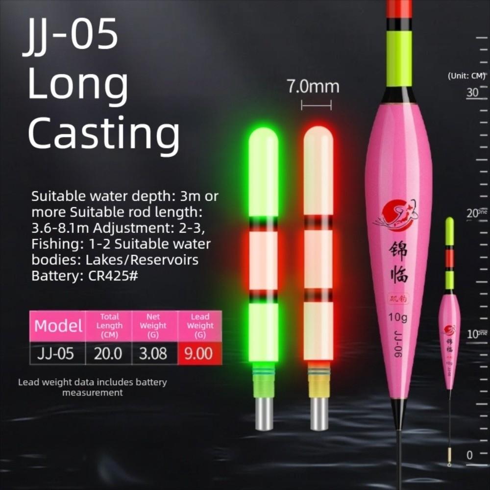 2pcs Gravity-Sensing Electronic Fishing Float LED Light Color-Changing Fishing Float  Night Fishing