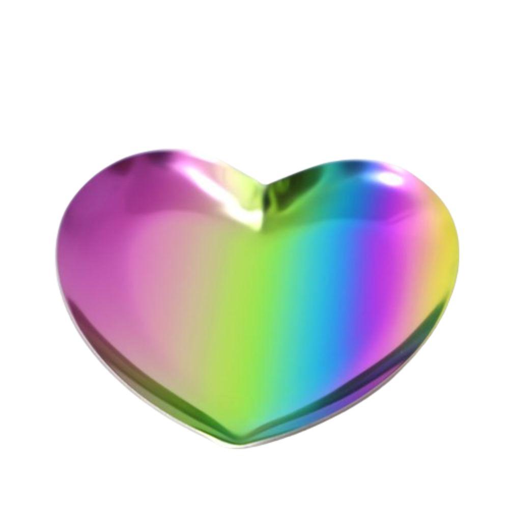 Heart-shaped Jewelry Storage Tray Golden Jewelry Display Tray Jewelry Storage