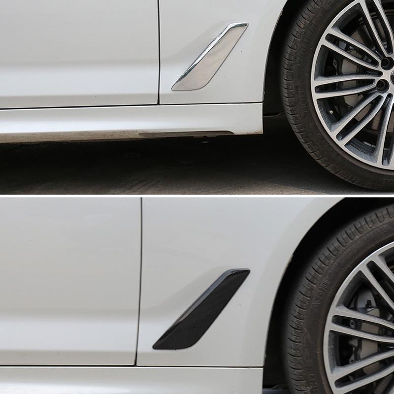 2 шт. боковые наклейки на кузов автомобиля, крышка вентиляционного отверстия, украшение на крыло, автоаксессуары для BMW 5 серии G30 G38 2018-22 528li 525li
