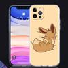 Прозрачный чехол для Apple iPhone 13 11 14 Pro Max 12 Mini, мягкий чехол для телефона XR SE 2020 7 8 Plus X XS 6S в форме ракушки Pokemon Cute Eevee Lunda